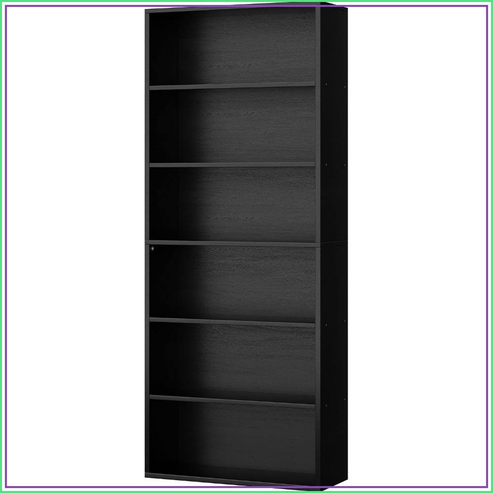 Bookcase Wood Shelf - 6-Tier Open Bookcase, 70.6