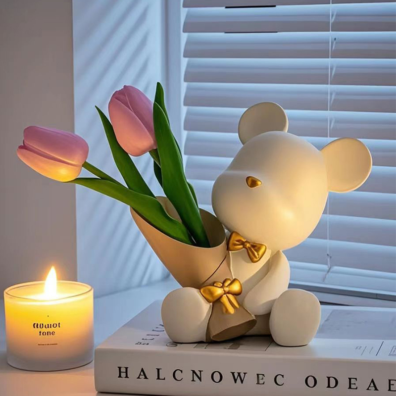 Plant Desk Mini - Cute Mini Little Bear Vase Creative