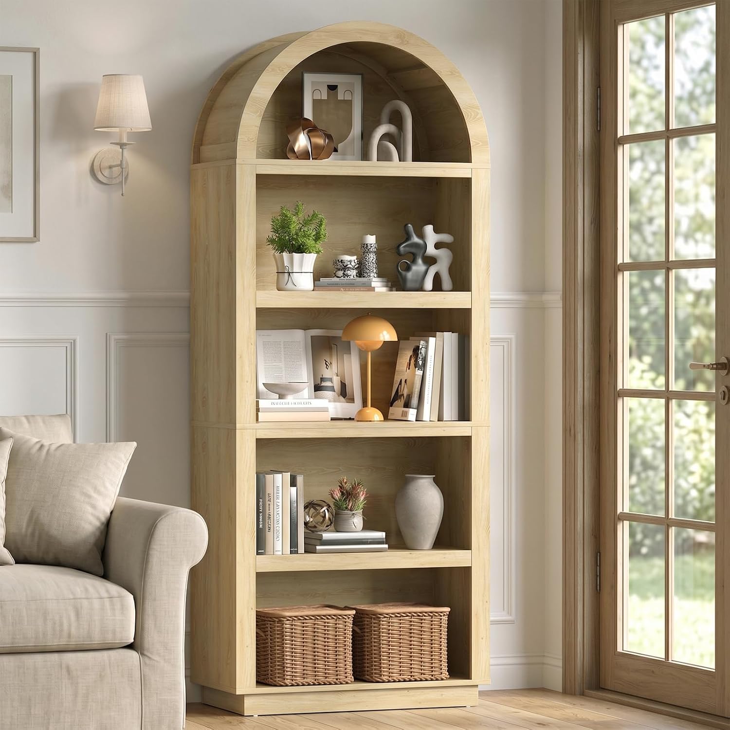 Bookcase Wood Shelf - Bestier 76
