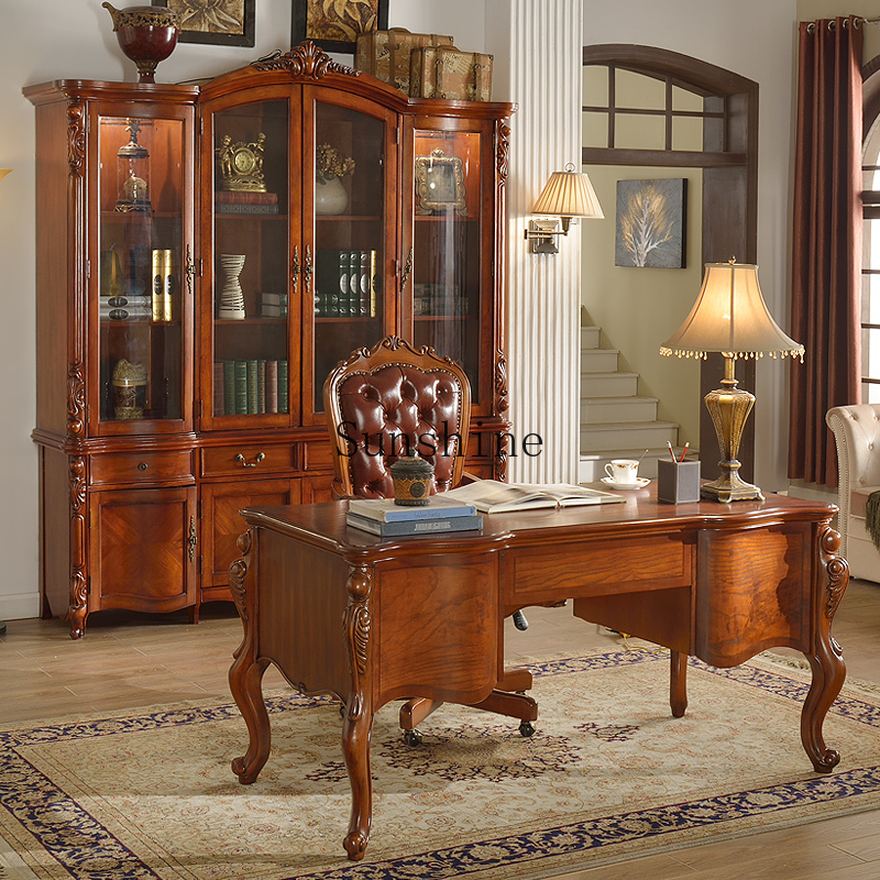American solid wood four-door  - Bookcase Wood Shelf 评论和价格