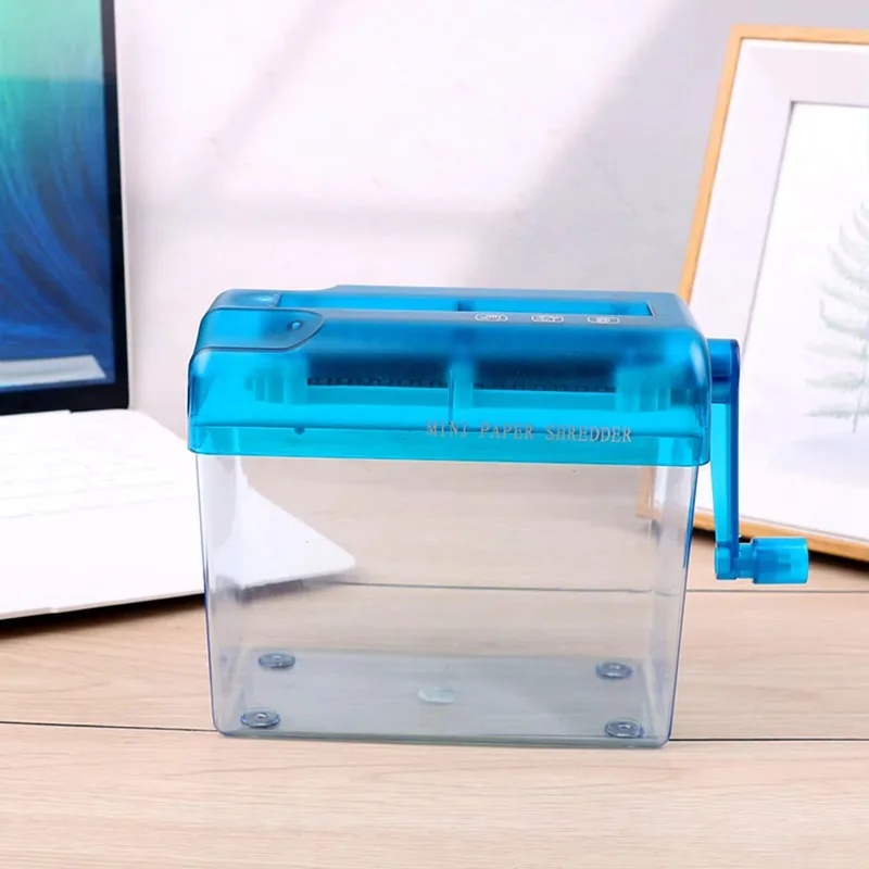 Durable Mini Hand-Cranked Manu - Paper Shredder Micro 评论和价格
