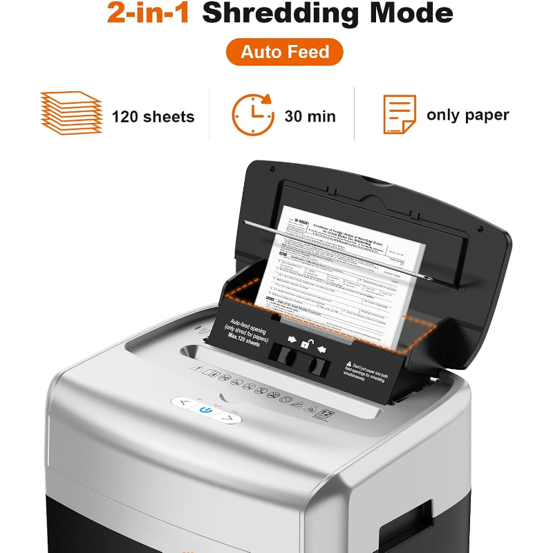 120-Sheet Autofeed Micro-Cut 3 - Paper Shredder Micro 评论和价格