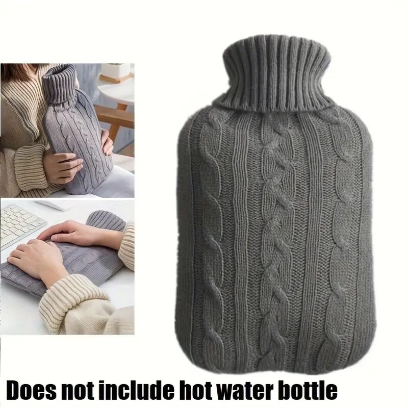 1pcsGray Hot Water Bottle Cove - Home Office Cozy 评论和价格
