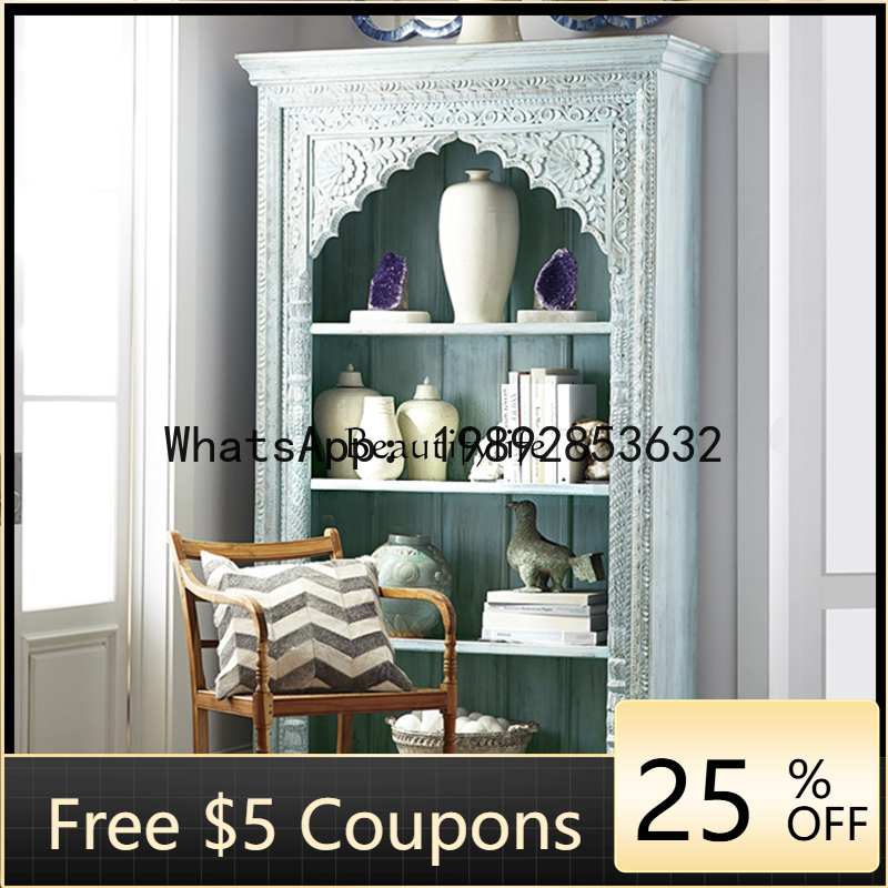 LYY American country old solid - Bookcase Wood Shelf 评论和价格