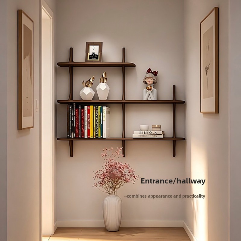 Solid Wood Wall Mounted Shelf  - Bookcase Wood Shelf 评论和价格