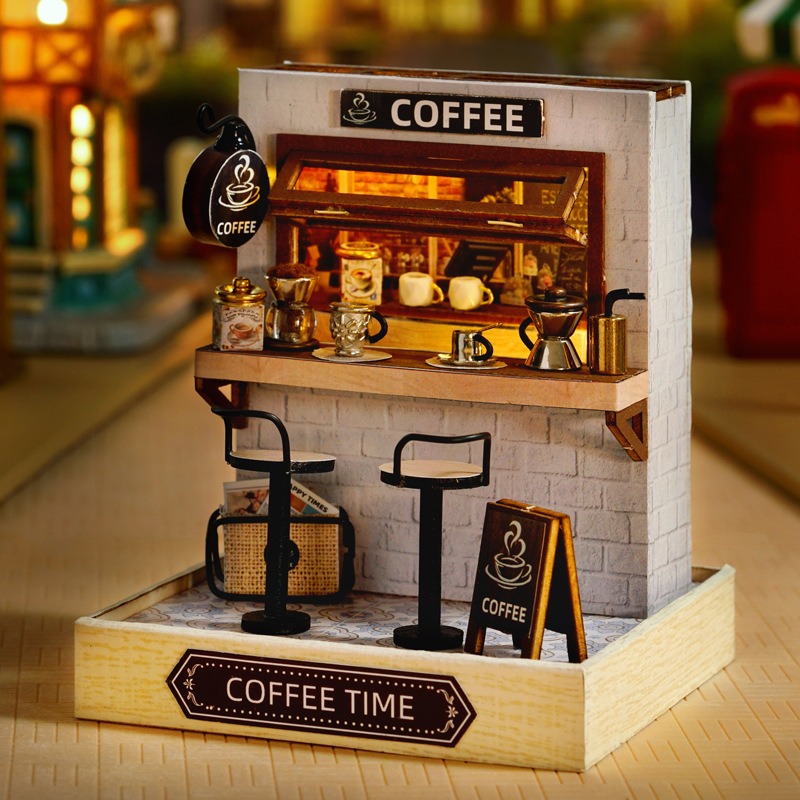 Mini Dollhouse Kit Sakura Stre - Home Office Building 评论和价格