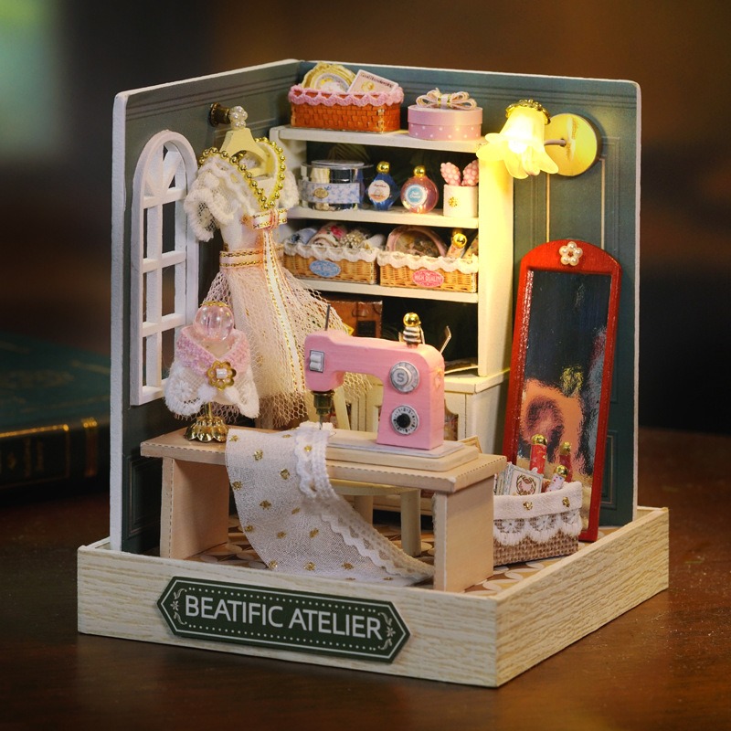 Mini Dollhouse Kit Sakura Stre - Home Office Building 评论和价格