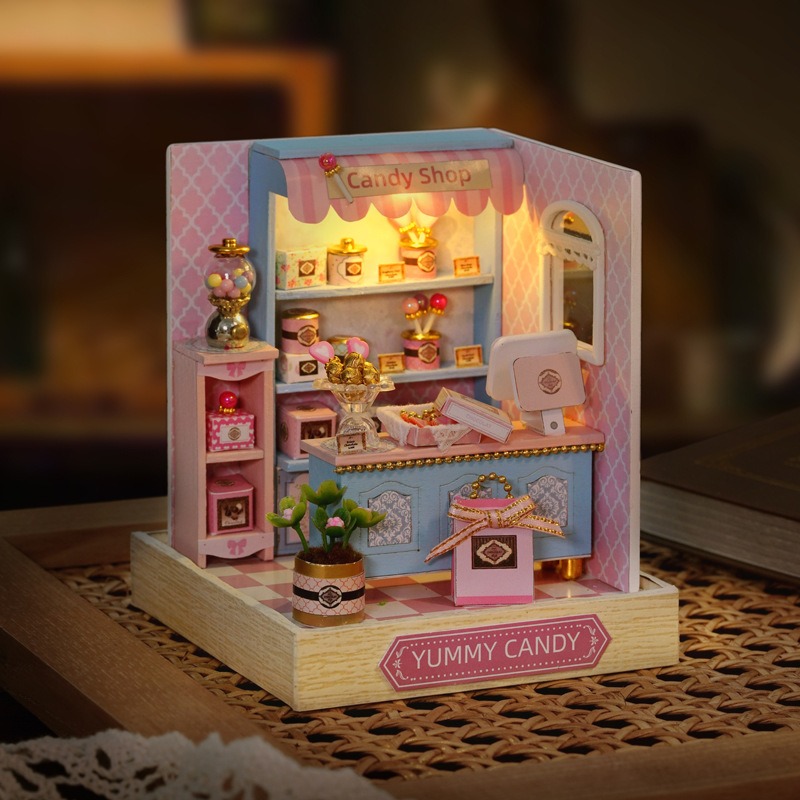 Mini Dollhouse Kit Sakura Stre - Home Office Building 评论和价格