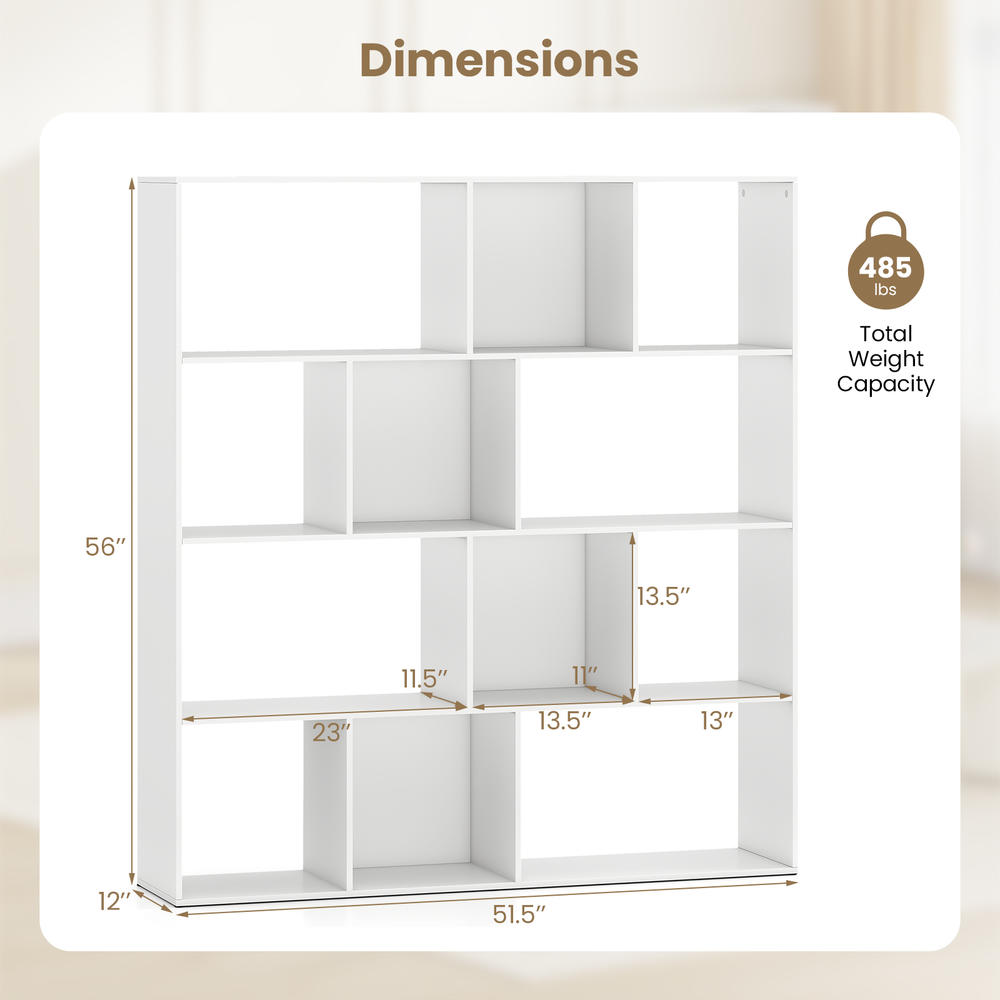 Open Shelf Bookcase Tier Moder - Bookcase Wood Shelf 评论和价格