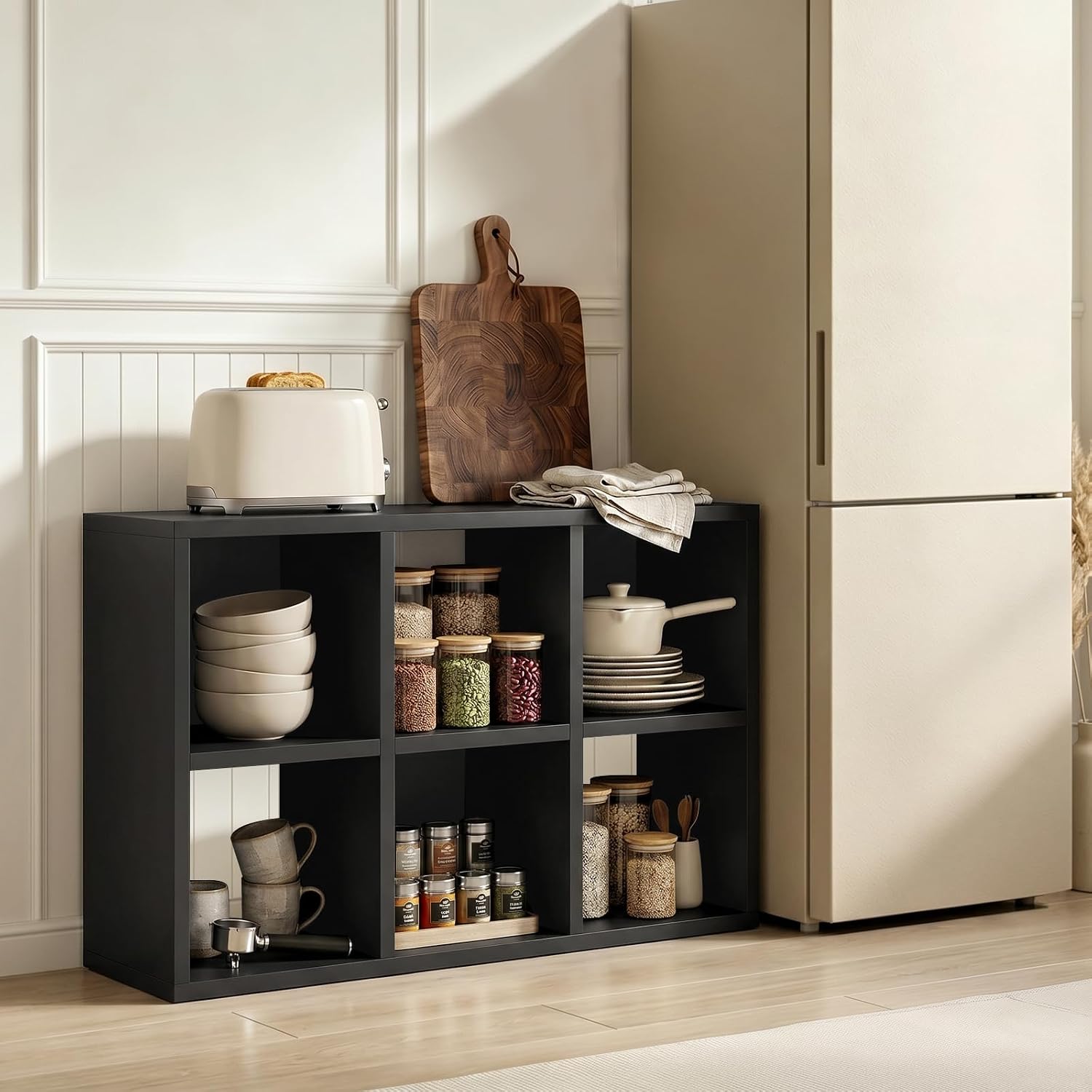 6-Cube Storage Organizer, Modu - Bookcase Wood Shelf 评论和价格