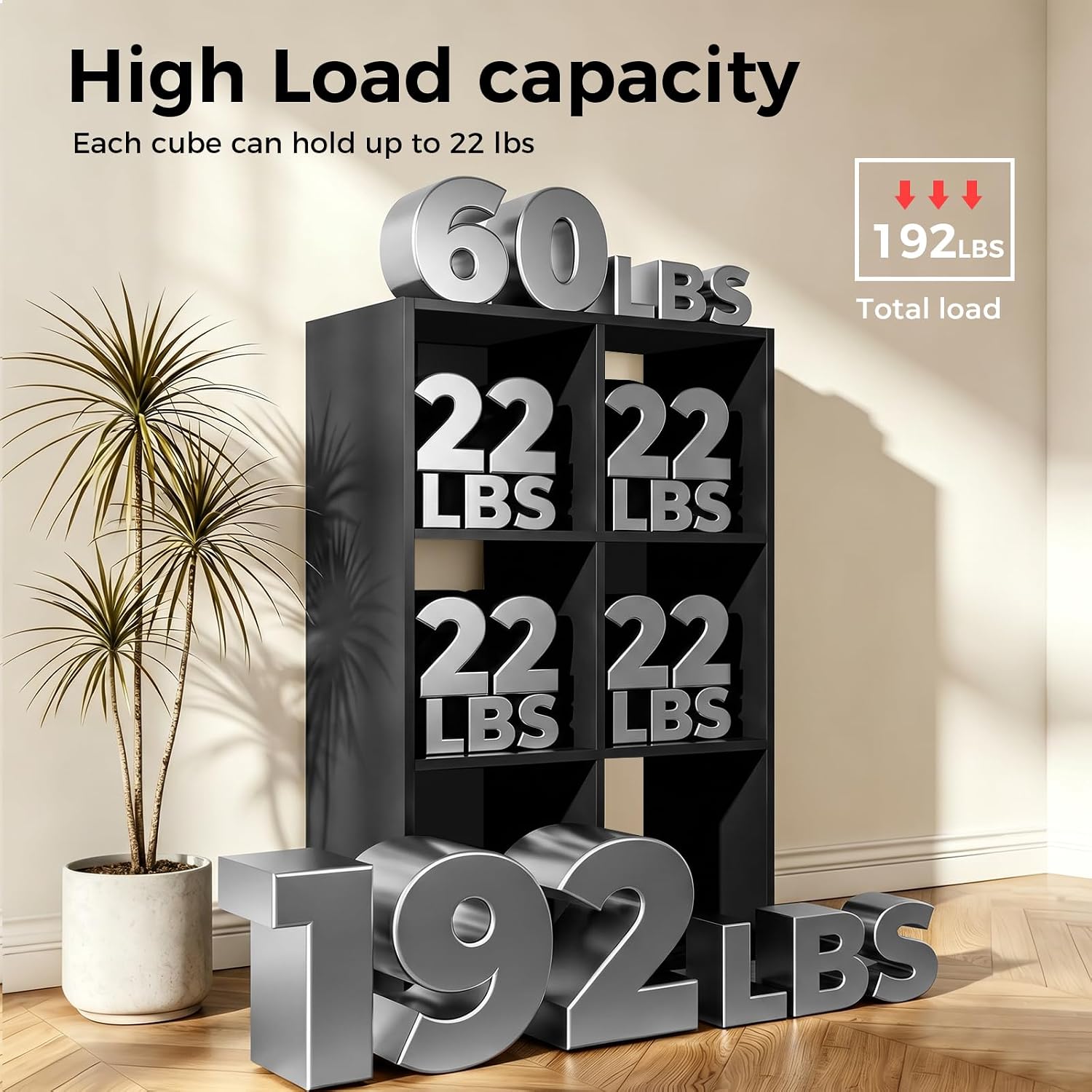 6-Cube Storage Organizer, Modu - Bookcase Wood Shelf 评论和价格