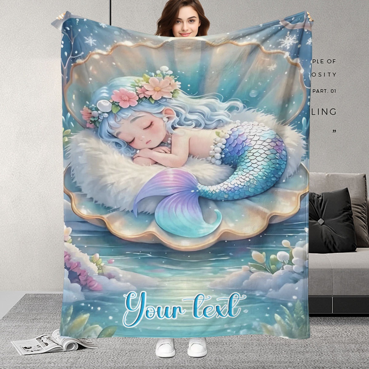Personalized Name Mermaid   Bl - Home Office Cozy 评论和价格