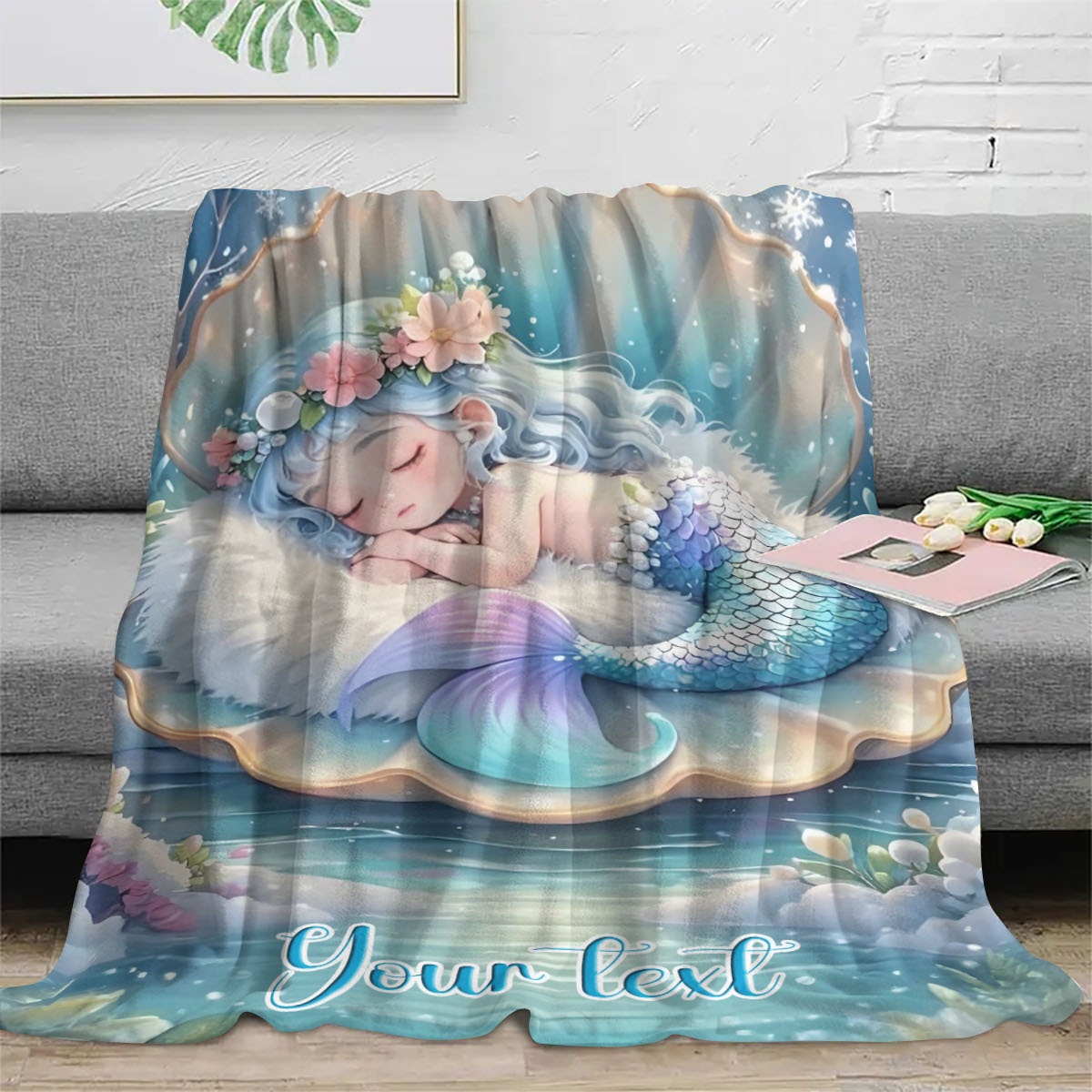 Personalized Name Mermaid   Bl - Home Office Cozy 评论和价格