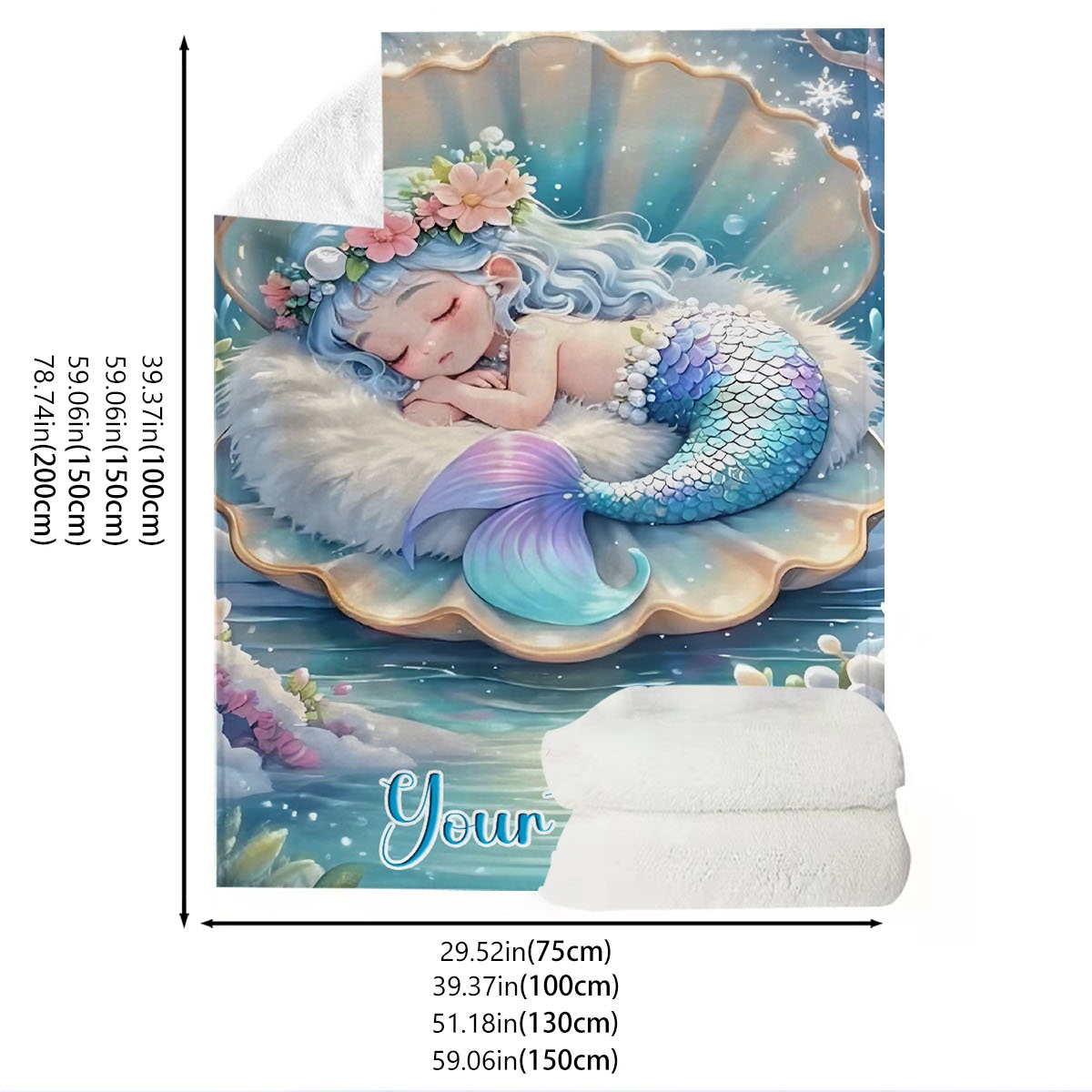 Personalized Name Mermaid   Bl - Home Office Cozy 评论和价格