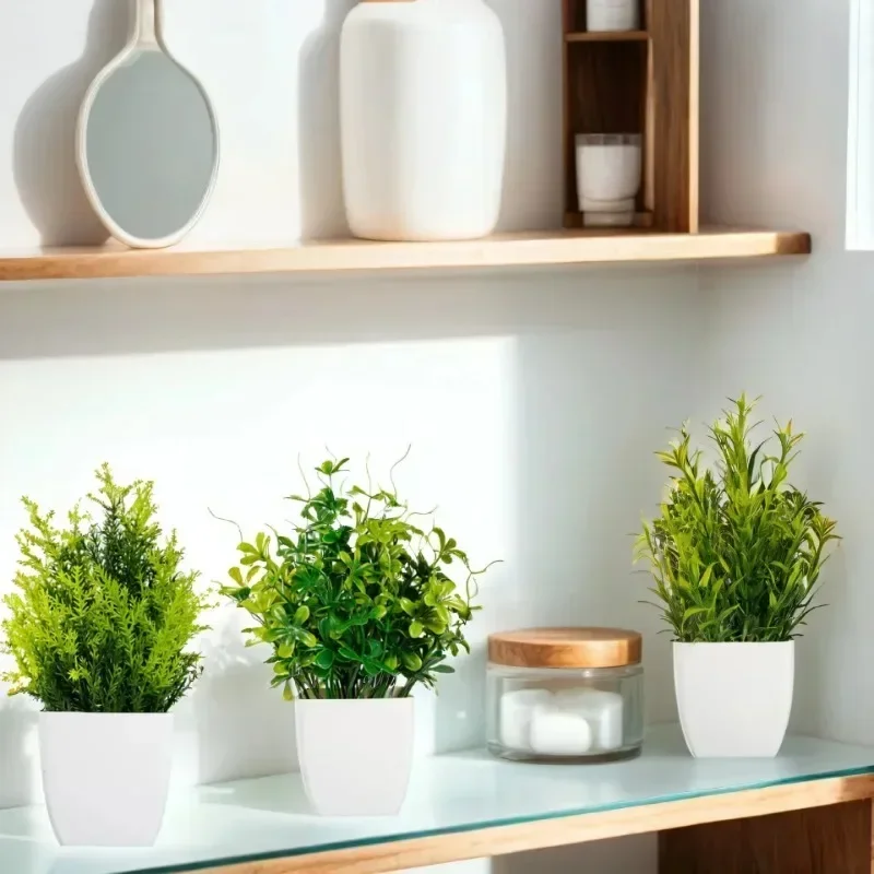 Lifelike Artificial Potted Pla - Plant Desk Mini 评论和价格