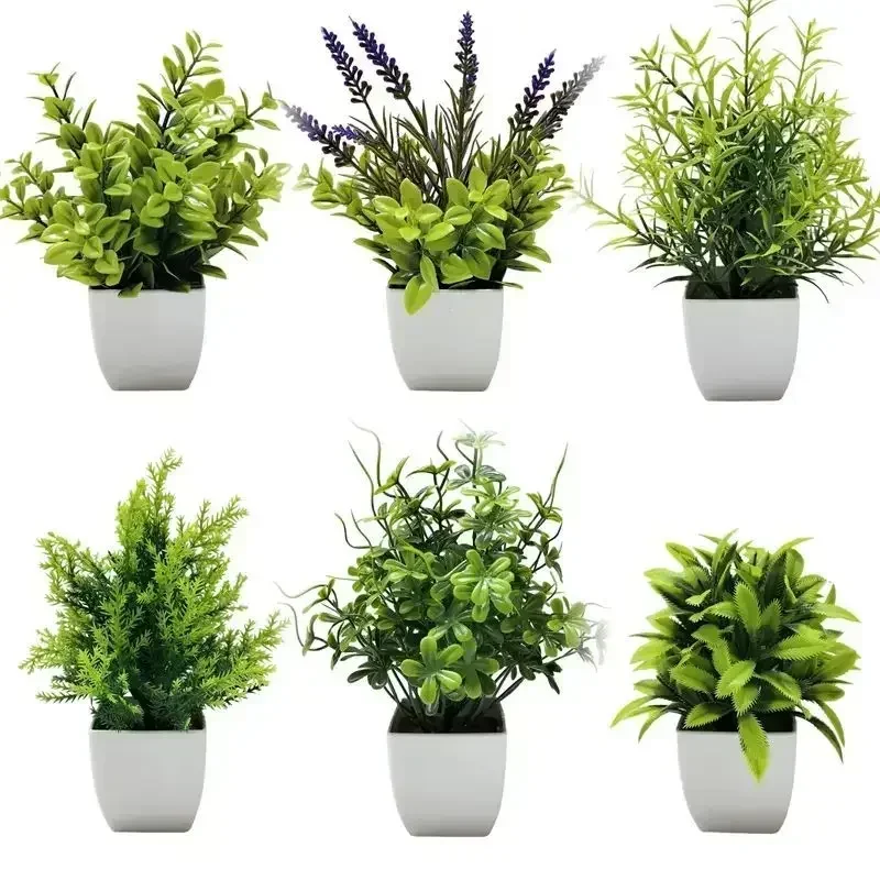 Lifelike Artificial Potted Pla - Plant Desk Mini 评论和价格