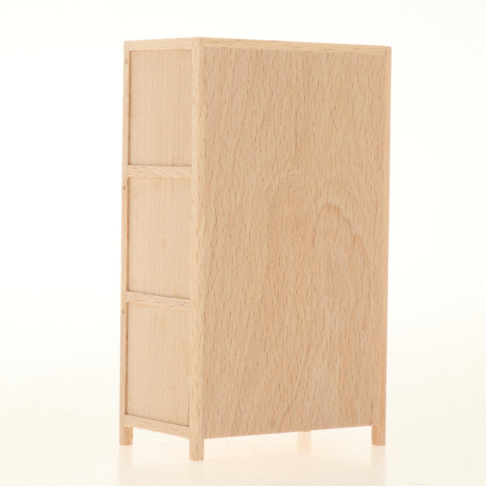 1:12 Dollhouse Wooden Bookcase - Bookcase Wood Shelf 评论和价格