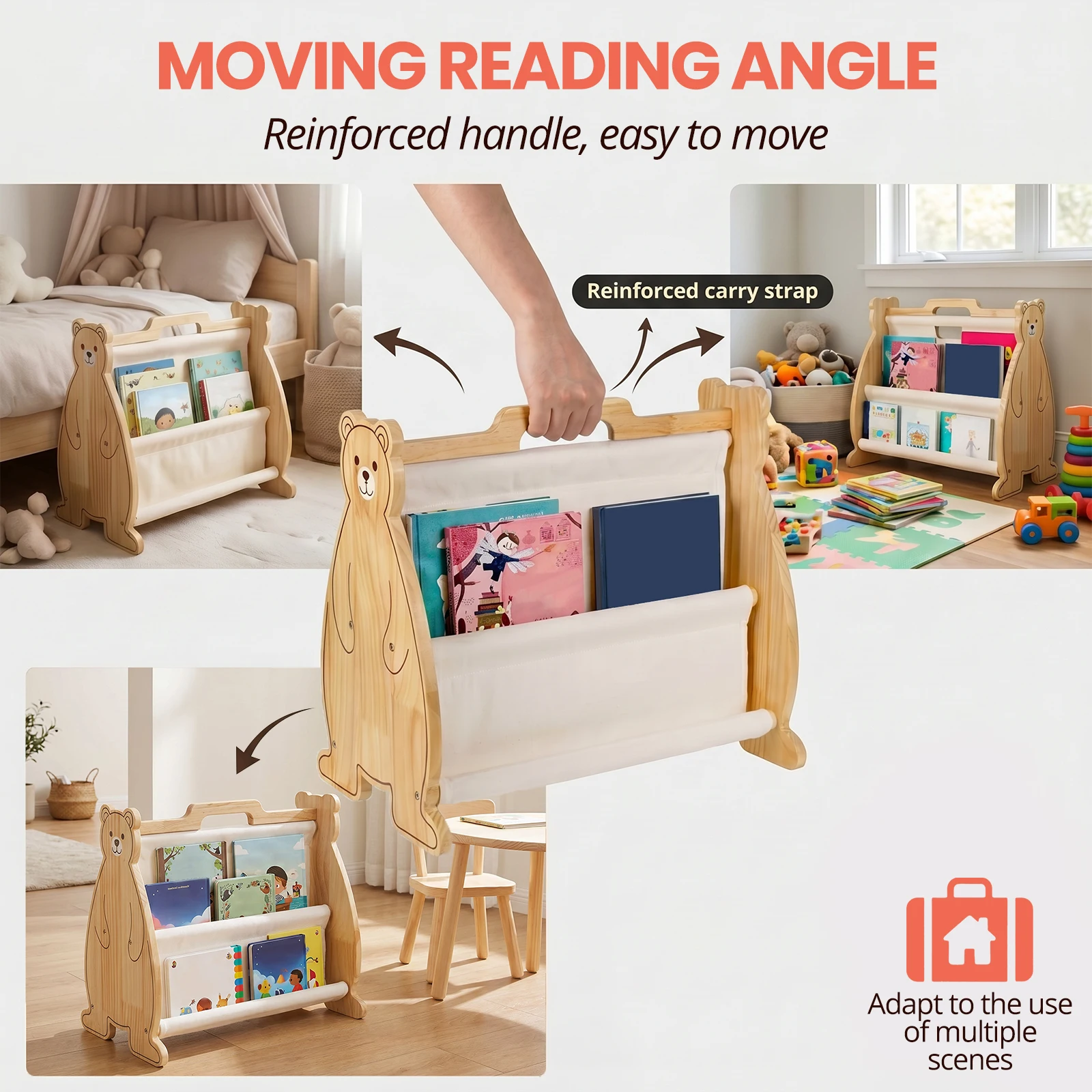 Children's Bookcase Display Do - Bookcase Wood Shelf 评论和价格