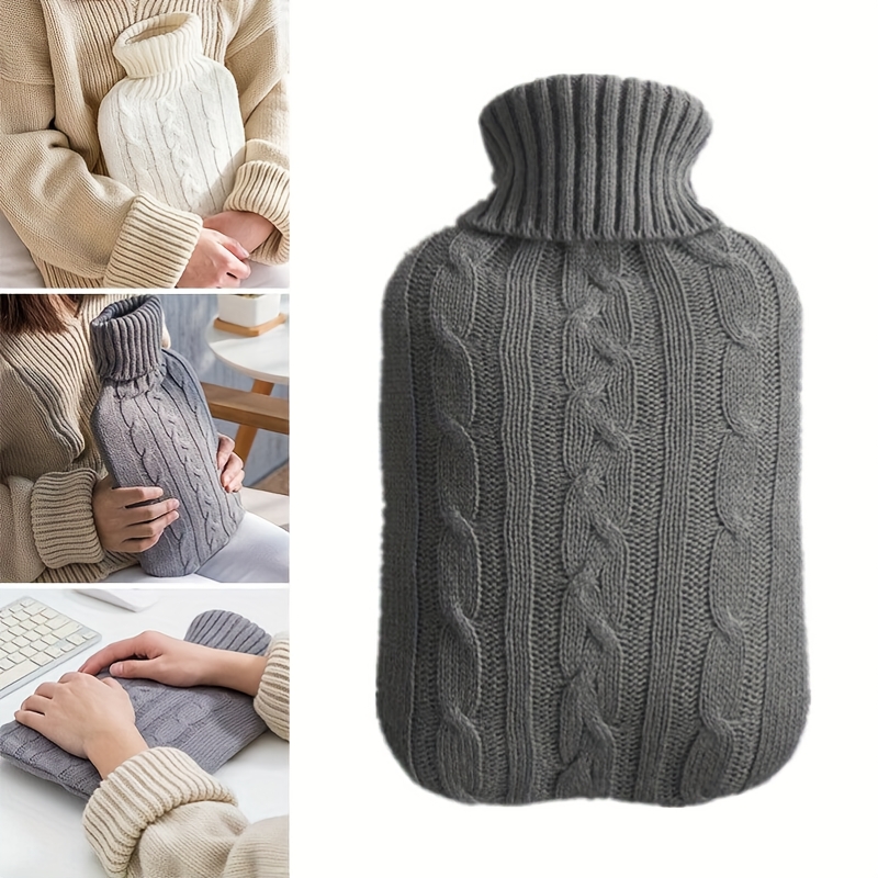 Gray Hot Water Bottle Cover -  - Home Office Cozy 评论和价格